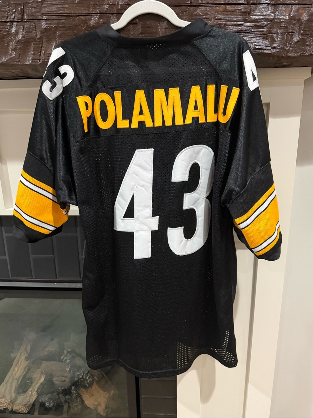 Troy Polamalu #43 Reebok On Field Steelers Jersey Size 52